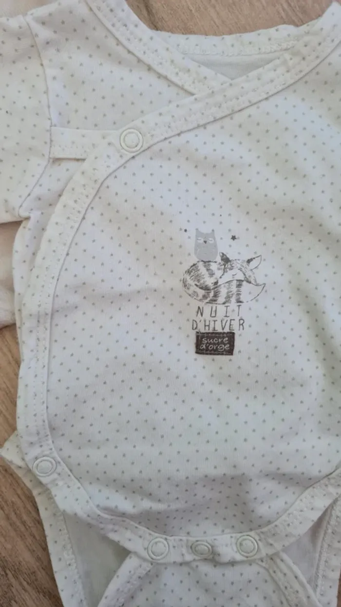 Ensemble pyjama body sucre d'orge naissance - photo numéro 5