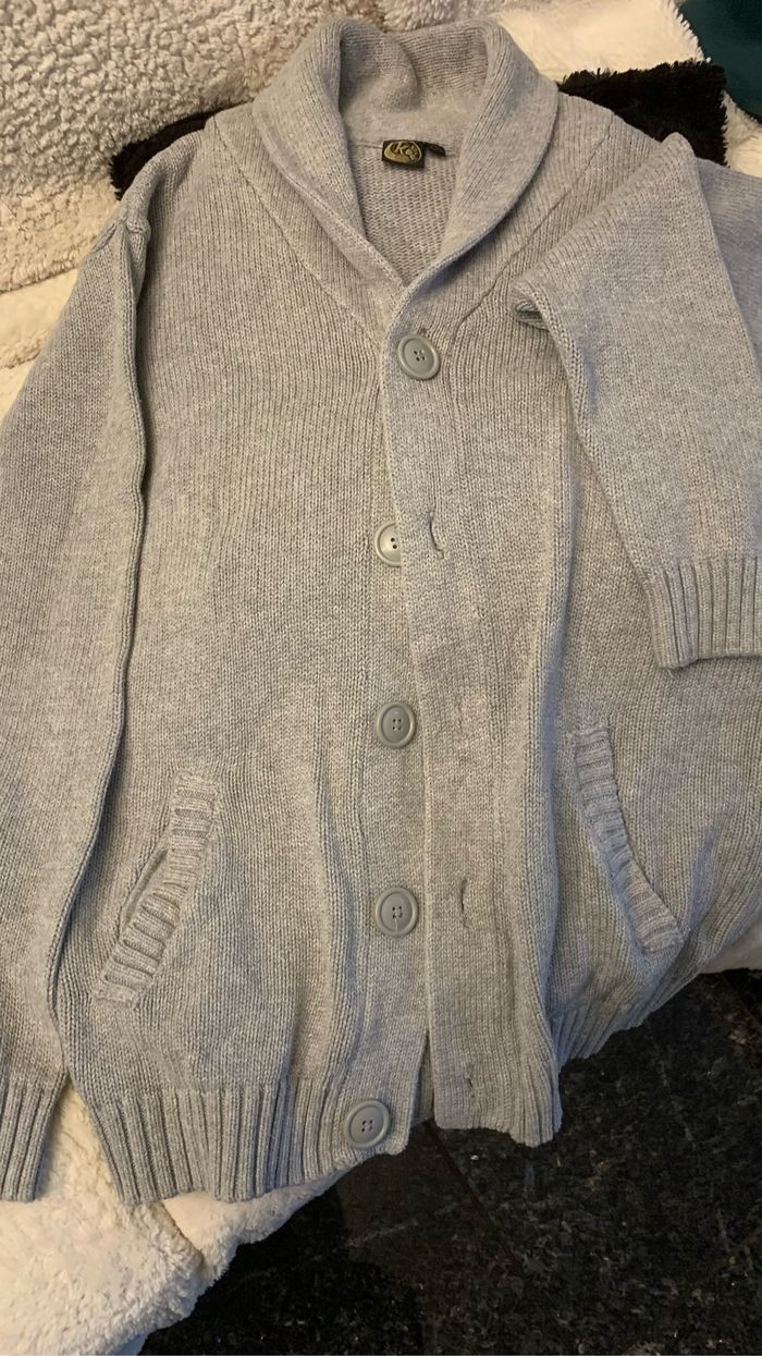 Gilet gris garçon 14 ans - photo numéro 3