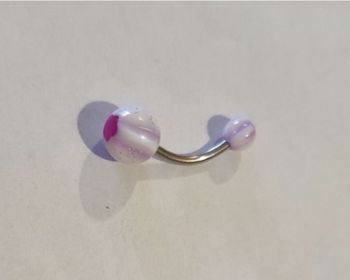 Piercing Nombril neuf rose mauve