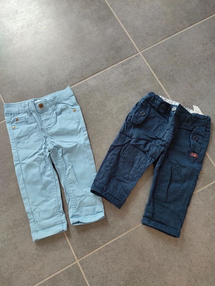 Lot 2 pantalons 6 mois