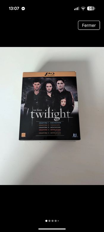 Coffret saga Twilight Blu-ray