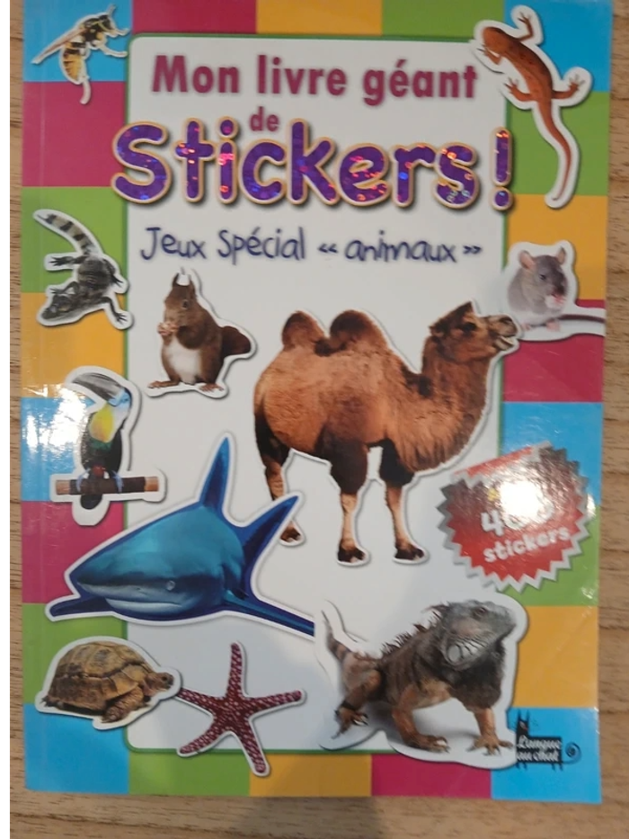 livre stickers et jeux spécial animaux