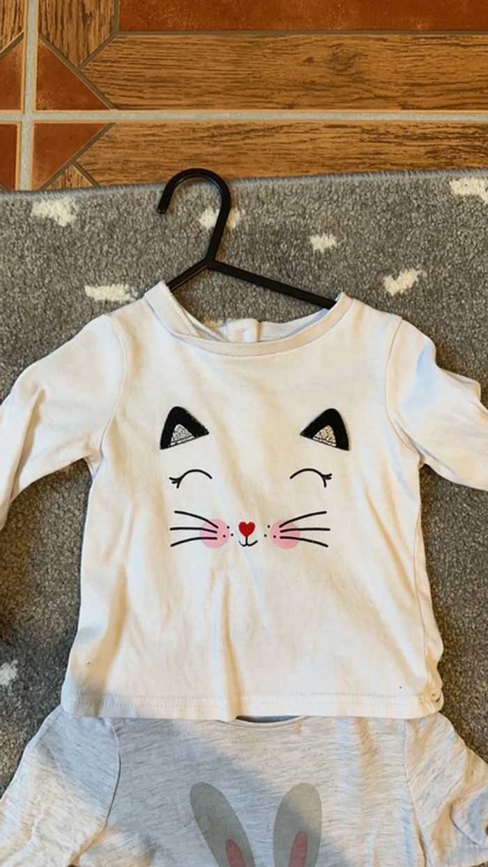 Lot de haut manche longue 9/12mois - photo numéro 2