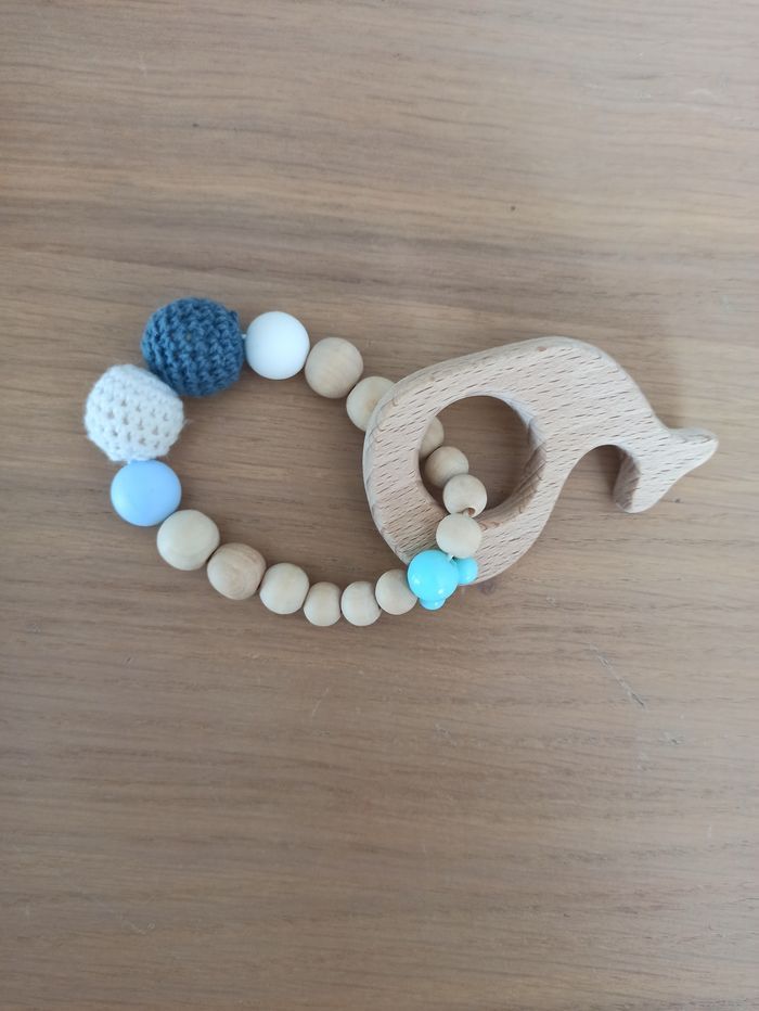 Anneau de dentition en bois