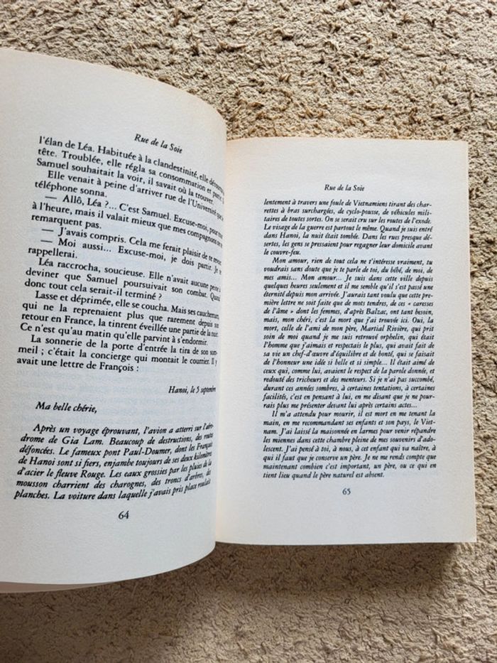 Livre Rue de la Soie de Régine Deforges - Tome 5 de la saga La Bicyclette bleue - photo numéro 6