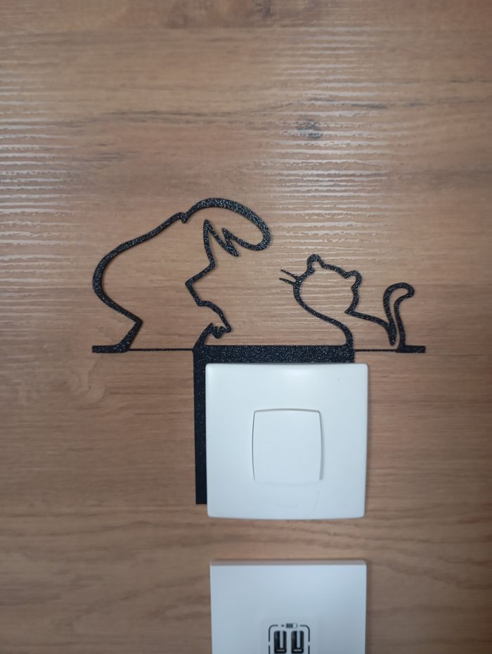 Décoration murale interrupteur