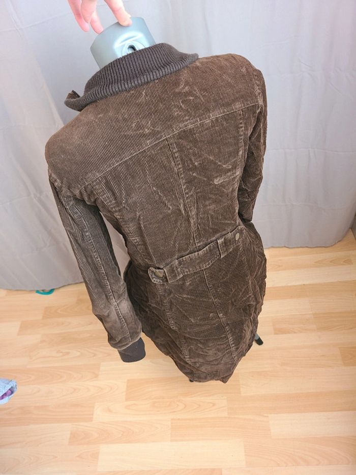 Manteau long marron M - photo numéro 4