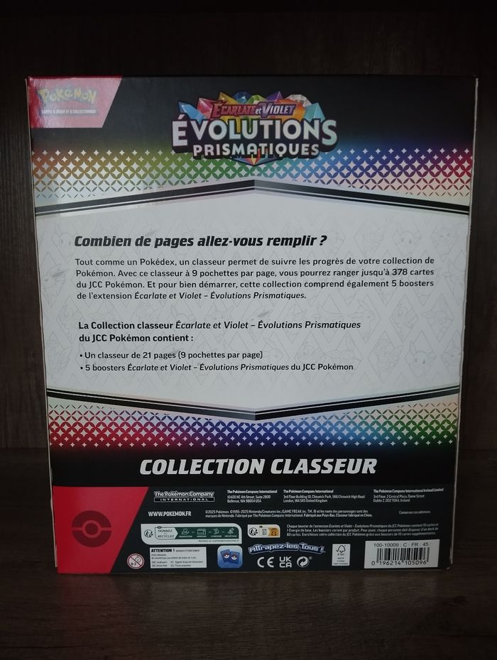 Pokémon collection classeur évolutions prismatiques - photo numéro 2