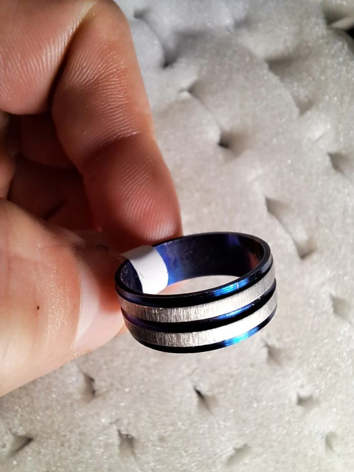 Bague acier inoxydable Granuleuse