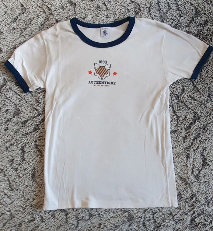 Teeshirt Petit Bateau motif tête de renard 🦊 - 12 ans