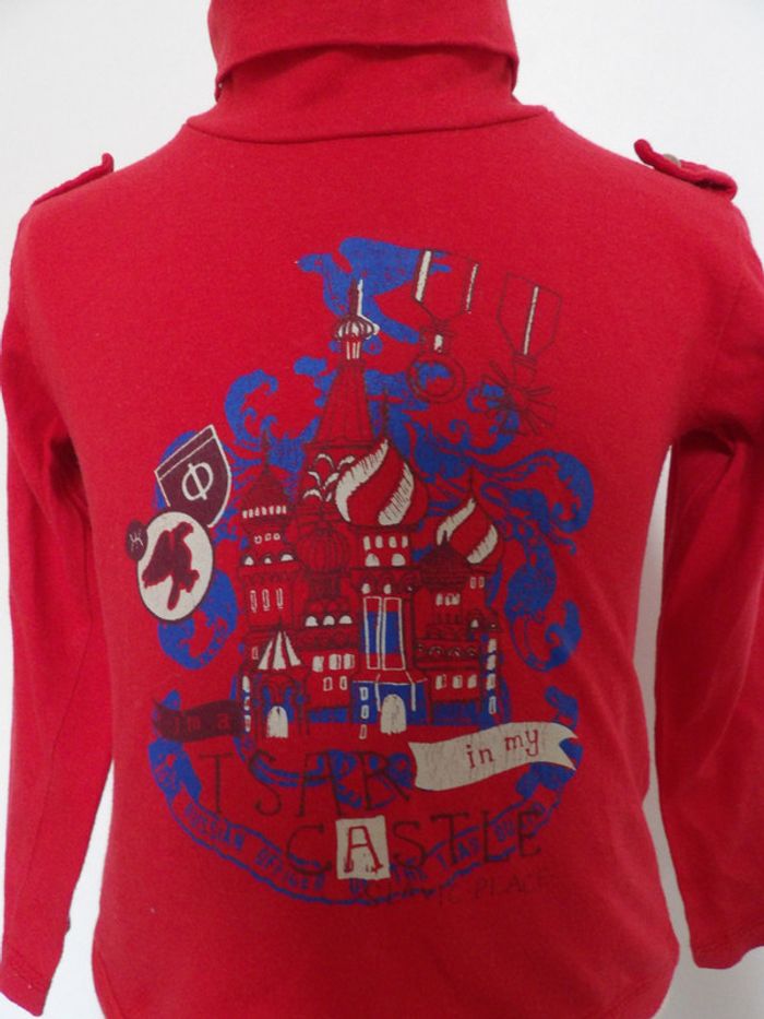 Pull fin rouge garçon - 12 mois - photo numéro 2