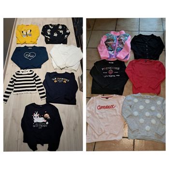Lot de pulls 8ans fille neufs et tbe