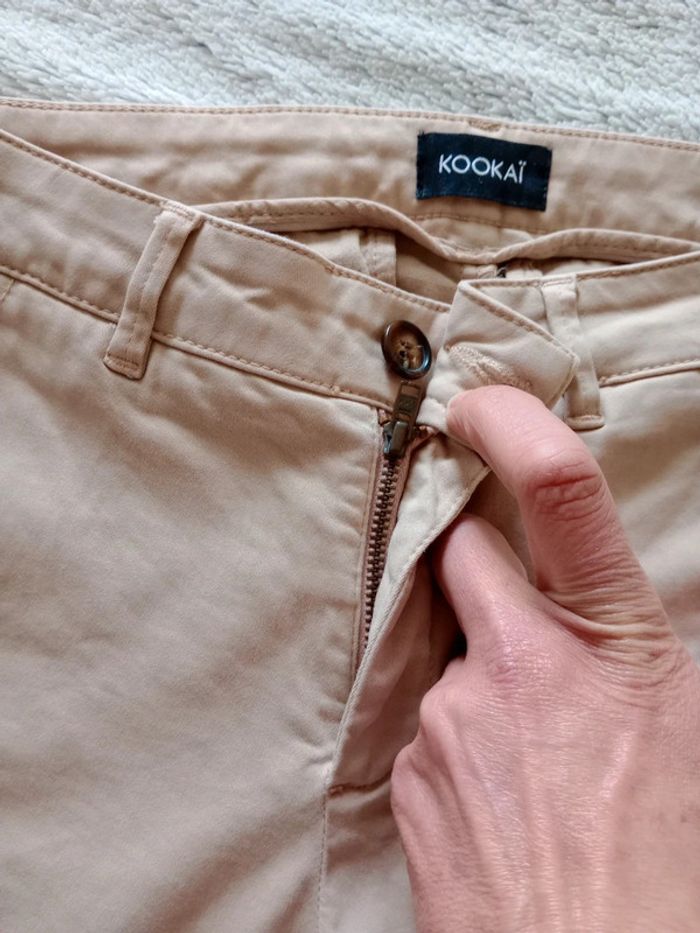 Pantalon femme 34 beige c78 - photo numéro 15