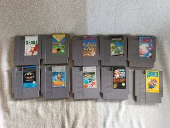 Lot de 10 jeux nes