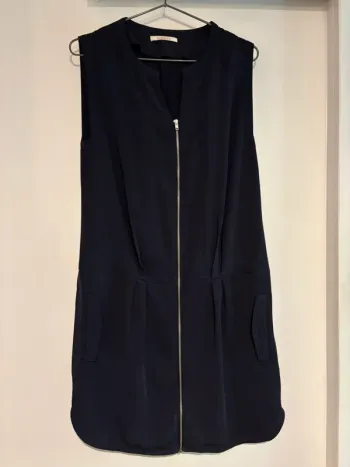 Robe sans manches bleu marine Camaïeu zippée taille 36
