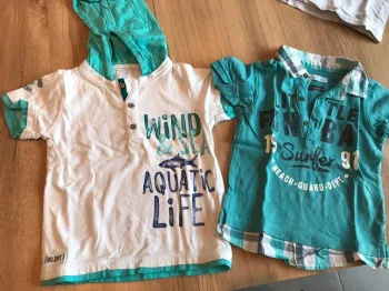 2 tshirts Gemo taille 24 mois