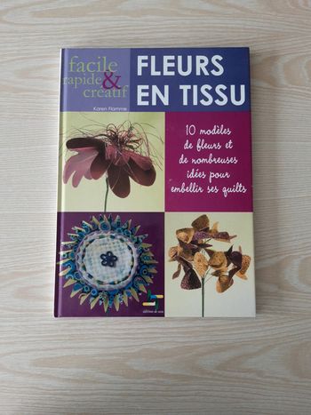 Livre "Fleurs en tissus"