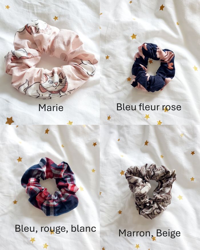 Chouchou / Elastique - Bleu/Rouge/Blanc - photo numéro 2