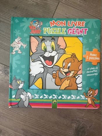 Tom et Jerry mon livre puzzle géant