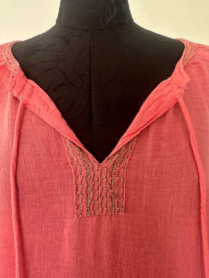 Blouse légère rose - photo numéro 2