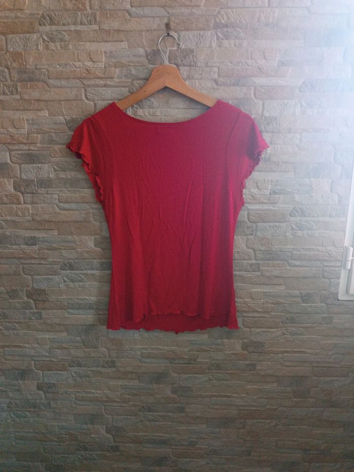 Top rouge à boucle Tissaia 38 - photo numéro 2