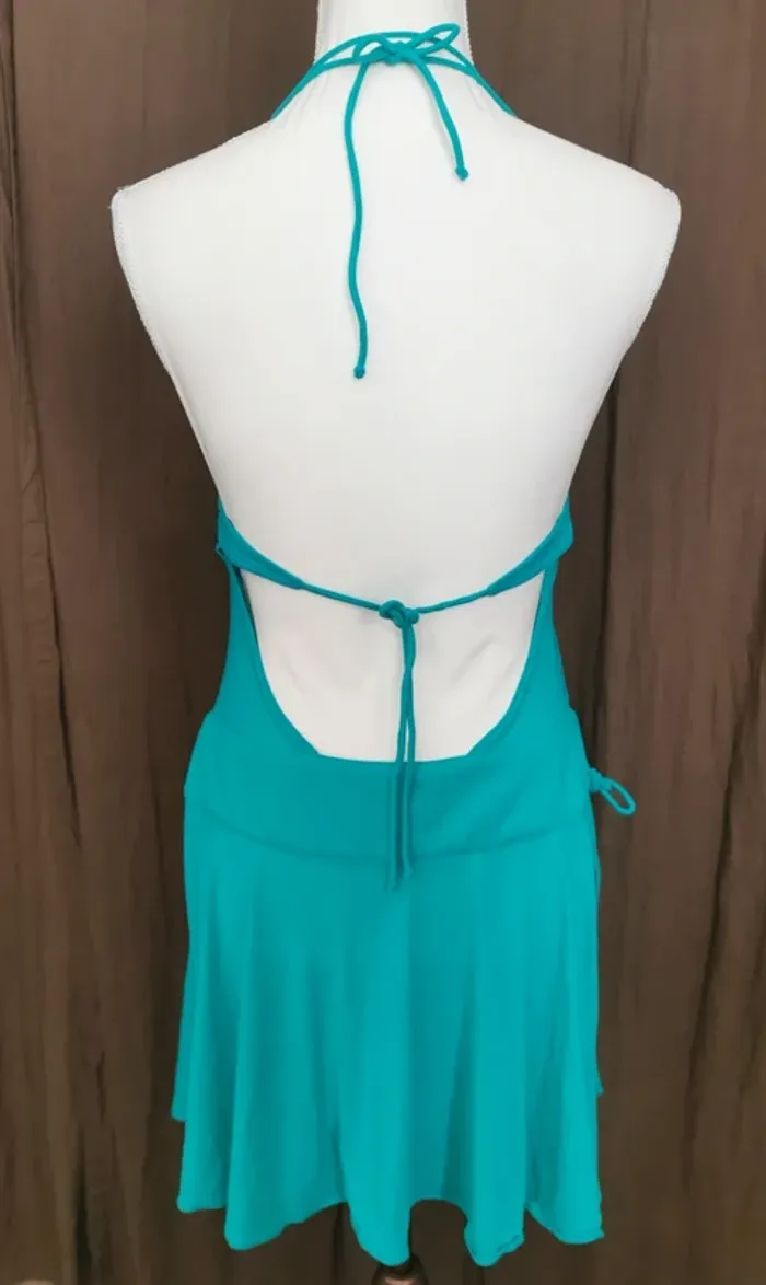 Robe de plage ou piscine Speedo vintage bleu taille M - photo numéro 2