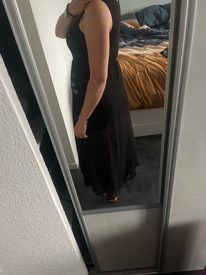 Robe noire voile transparent - photo numéro 2