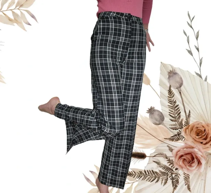 Pantalon à carreaux noir et blanc H&M 14 ans + 170 cm