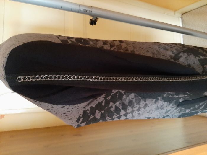 Cream Clothing - Robe ML noir et gris motif fantaisie T40 - photo numéro 4