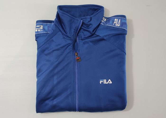 Vêtement Homme Veste zip bleu Fila taille M taille L #Retrostreet