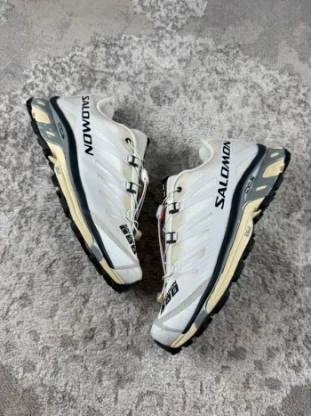 Salomon XT-4 OG - White Lunar Rock - White & Beige & Blue