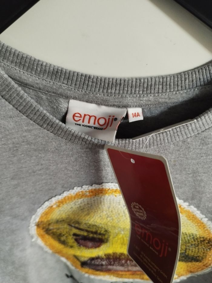 Pull sweat neuf emoji 14 ans - photo numéro 3