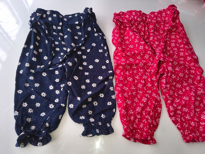 Lot de 2 pantalons fluides bébé