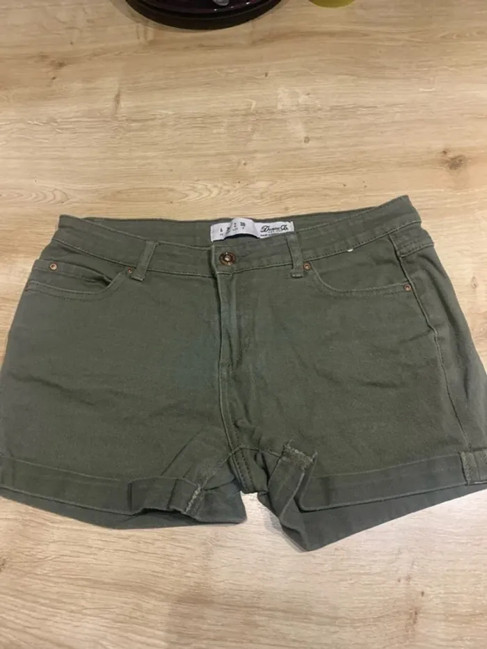 Short en jean Kaki Denim Co - Taille 34