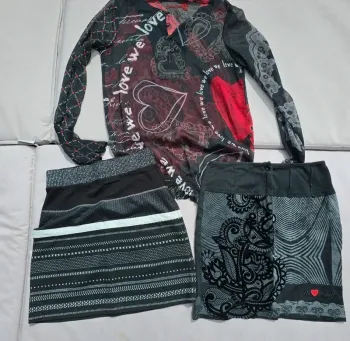 Lot desigual blouse jupe taille s femme 36 38