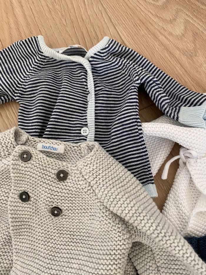 Lot de 4 gilets en 1 mois très bon etat orchestra - photo numéro 5