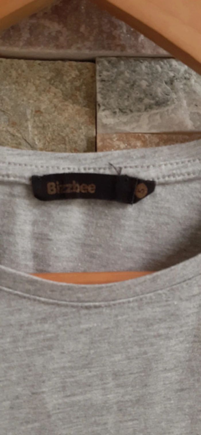 Tee shirt gris Bizzbee T 36 - photo numéro 4