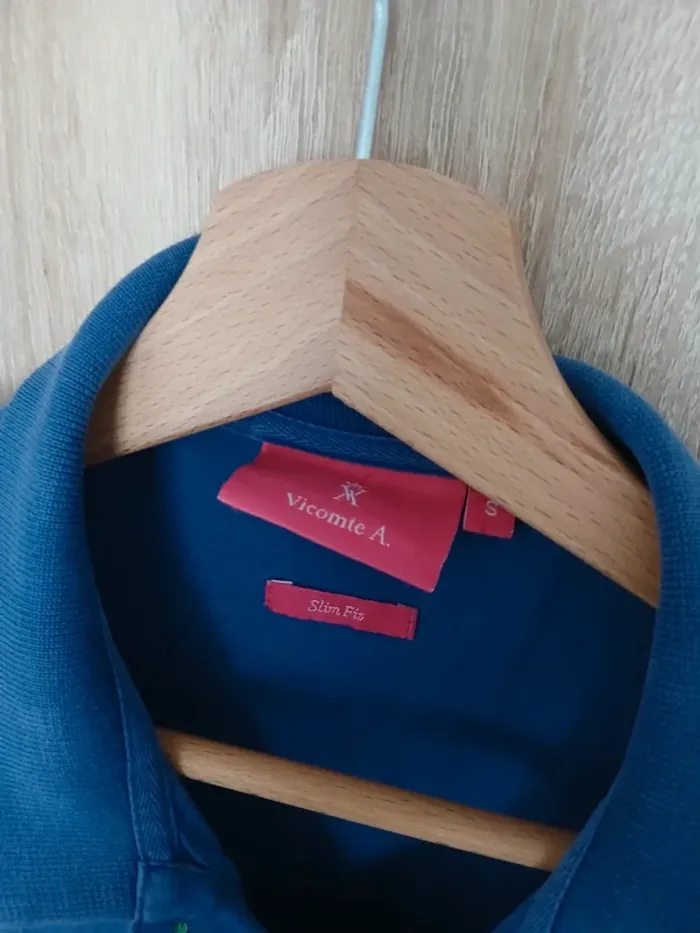 Polo vicomte Arthur S bleu roi slim fin - photo numéro 3