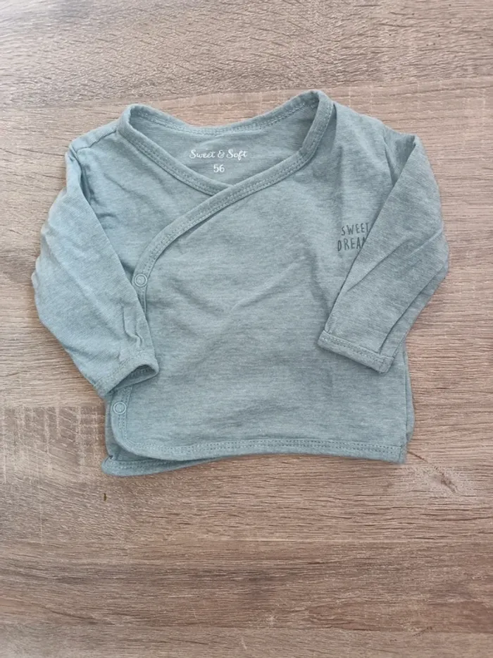 Ensemble bleu - taille 1 mois - photo numéro 4