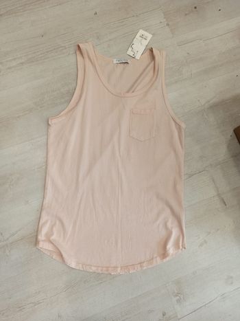 Débardeur rose poudré clair homme M Frilivin