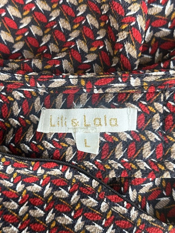 Robe manches 3/4 imprimée décolleté dos nu doublée - photo numéro 5