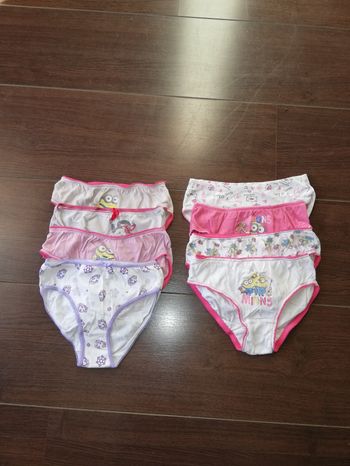 Lot de 8 culottes filles 6/8 ans