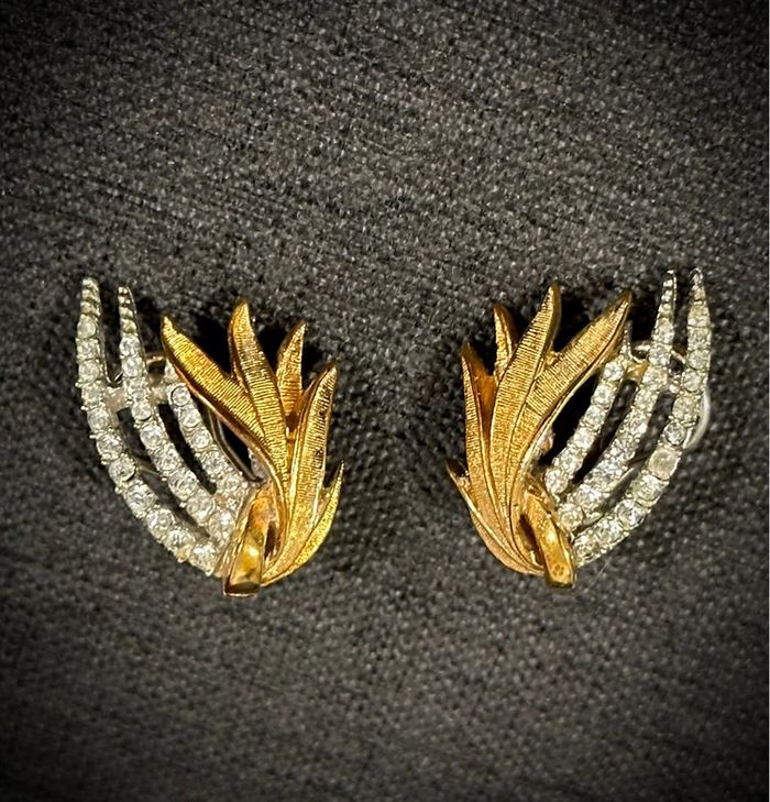 Boucles D’Oreilles Vintage Doré et Argenté - photo numéro 2