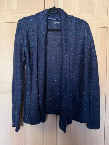 Gilet paillettes bleu IN Extenso t.m