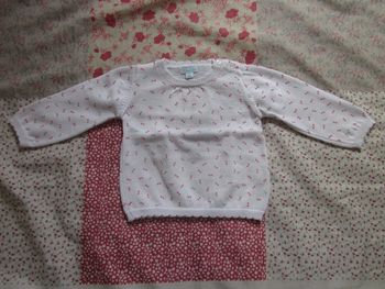 Pull léger blanc 6 mois