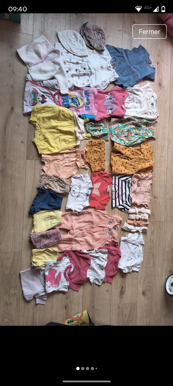 Lot vêtements bébé fille taille 3 mois - photo numéro 1