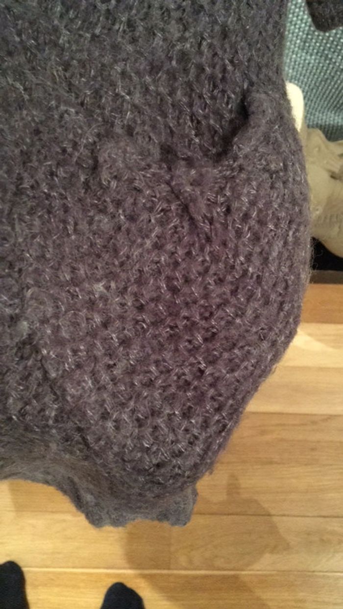 Gilet long/Zara gris taupe/ M - photo numéro 4