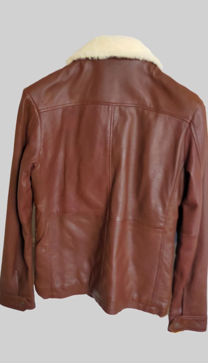 Blouson cuir mouton Kiliwatch marron – Taille S – Très bon état - photo numéro 2