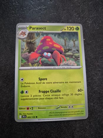 Carte pokemon Parasect  (neuve)