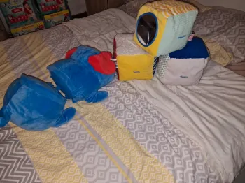 Peluche chien/ chien modulable